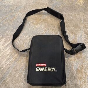 Vintage 90s Embroidered Nintendo Gameboy Travel Bag Carrying Case with Strap